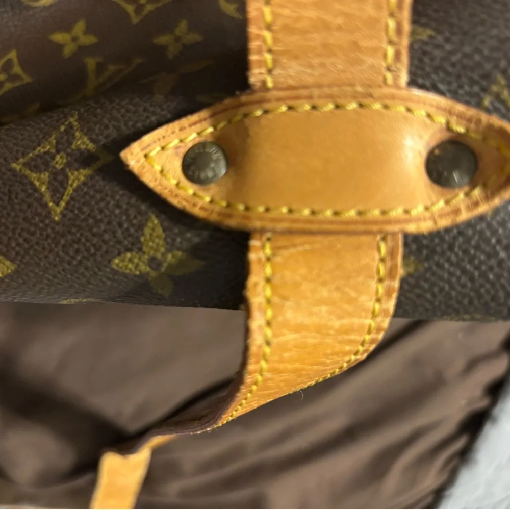 Louise Vuitton Large Saddle Bag Good Condition Great Corners Clean with COA